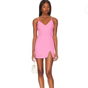 Revolve: Micah Mini Dress in Pink superdown